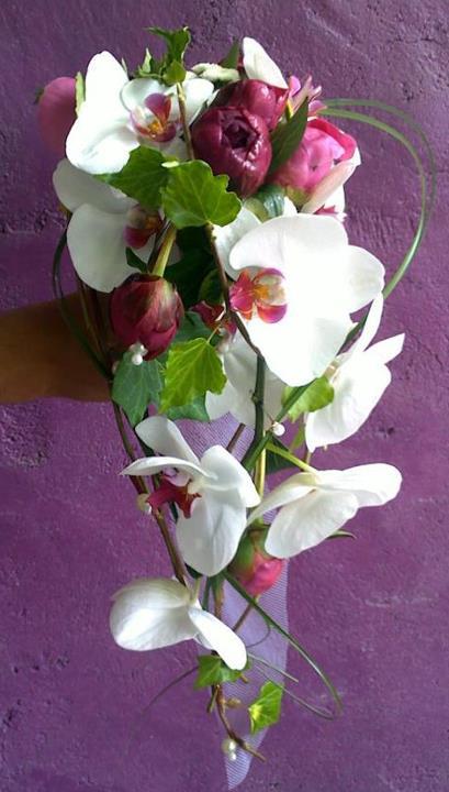 Bouquet de mariée avec chutte